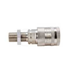 Szybkozłącze hydrauliczne gniazdo long z eliminatorem ciśnienia M20x1,5 gwint zewnętrzny EURO PUSH-PULL (ISO 7241-A) WIAM20MZL-P