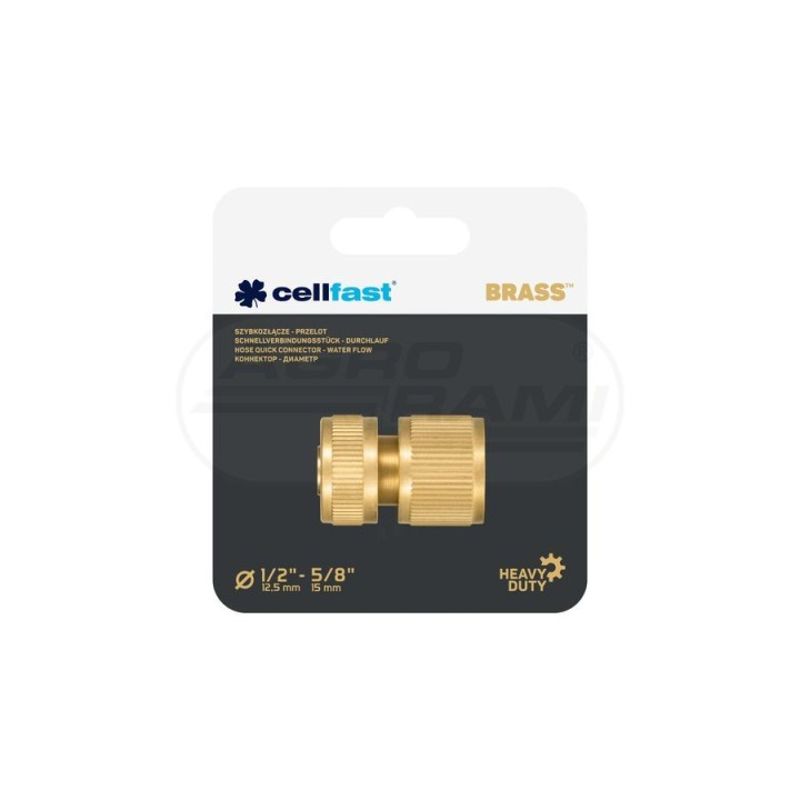 Szybkozłącze - przelot BRASS™ 1/2” 52-830 Cellfast