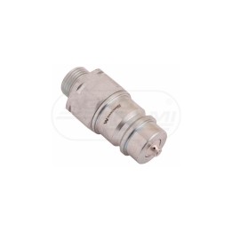 Szybkozłącze hydrauliczne wtyczka z eliminatorem ciśnienia M18x1,5 gwint zewnętrzny EURO 9100818W ISO7241-A WARYŃSKI Waryński