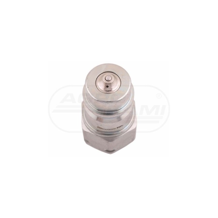 Szybkozłącze hydrauliczne wtyczka z eliminatorem ciśnienia M18x1,5 gwint zewnętrzny EURO 9100818W ISO7241-A WARYŃSKI Waryński