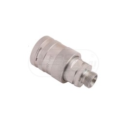 Szybkozłącze hydrauliczne gniazdo z eliminatorem ciśnienia M18x1,5 gwint zewnętrzny EURO 9100818G  ISO 7241-A WARYŃSKI Waryński
