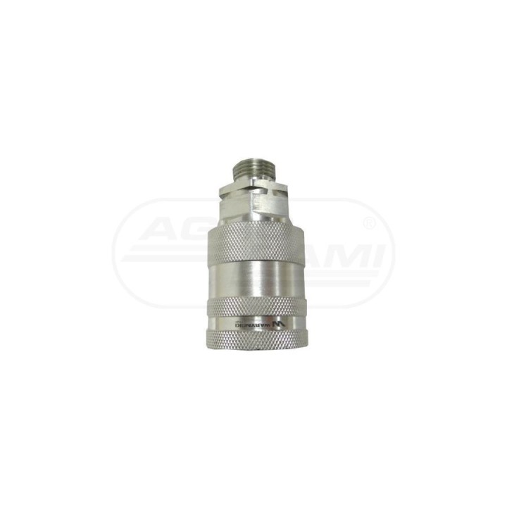 Szybkozłącze hydrauliczne gniazdo M18x1,5 gwint zewnętrzny EURO PUSH-PULL 9100818G ISO 7241-A WARYŃSKI Waryński