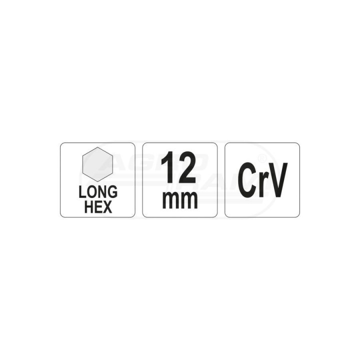 Klucz imbusowy długi YATO 12,0 mm YT05443