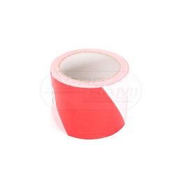 Taśma ostrzegawcza biało-czerwona 75 MM X 100 MB MARCOPOL