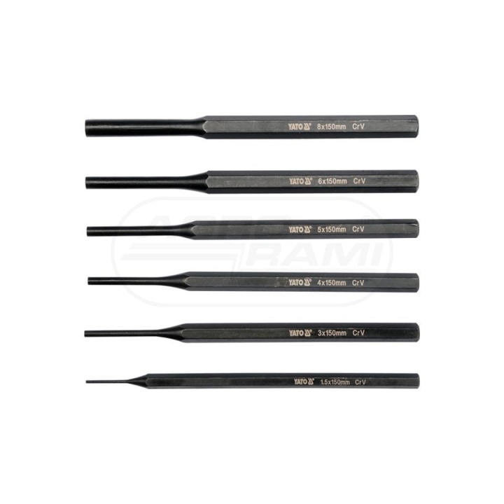 Zestaw 6 sztuk wybijaków 1,5-8 mm YATO YT47121