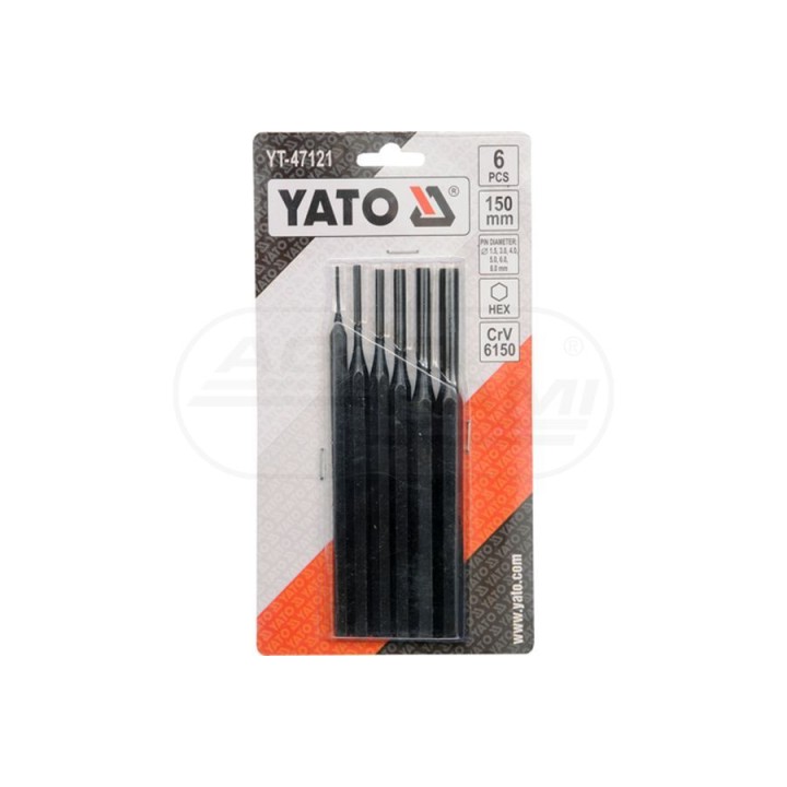 Zestaw 6 sztuk wybijaków 1,5-8 mm YATO YT47121