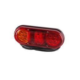 Lampa zespolona tylna HOR76 diodowa 12/24V, lewa (bez oświetlenia tablicy rejestracyjnej) LZD 2006 HORPOL