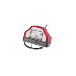 Lampa oświetlenia tablicy rejestracyjnej HOR47 czerwona diodowa 12/24V LTD 232 HORPOL