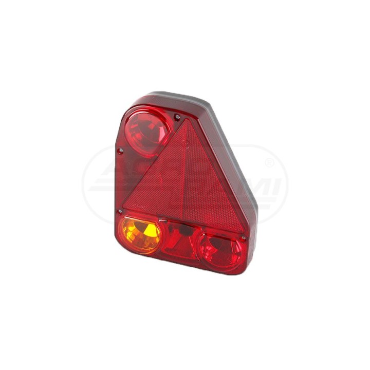 Lampa zespolona tylna z trójkątem odblaskowym  HOR56 (narożna prawa ze światłem przeciwmgielnym) LZT 754 HORPOL