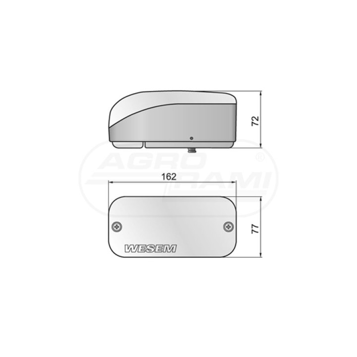 Lampa przednia 162x77 LA5.39823 WESEM