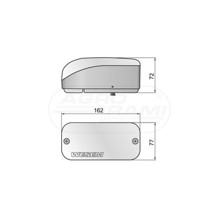 Lampa przednia 162x77 LA5.39824 WESEM