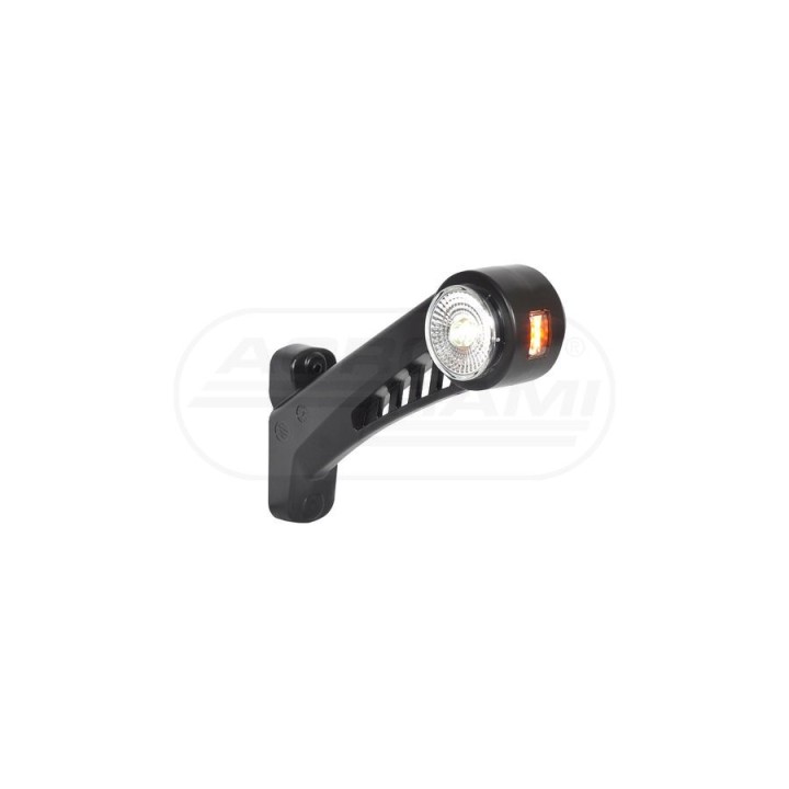 Lampa zespolona obrysowa przednio-tylna i pozycyjna boczna lewa, 12V-24V + przewody 22cm LgY-S 0,75mm2, diody 575BCL, W77.1RF WA