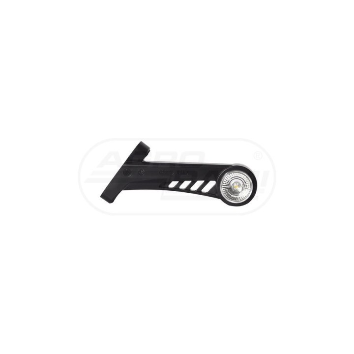 Lampa zespolona obrysowa przednio-tylna i pozycyjna boczna lewa, 12V-24V + przewody 22cm LgY-S 0,75mm2, diody 575BCL, W77.1RF WA