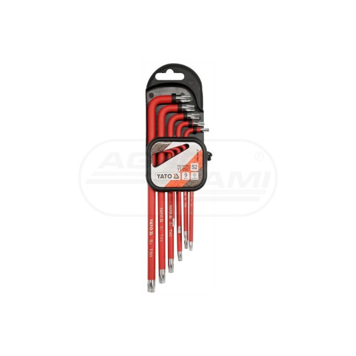 Zestaw kluczy imbusowych powlekanych TORX YATO 10 elementów YT0563