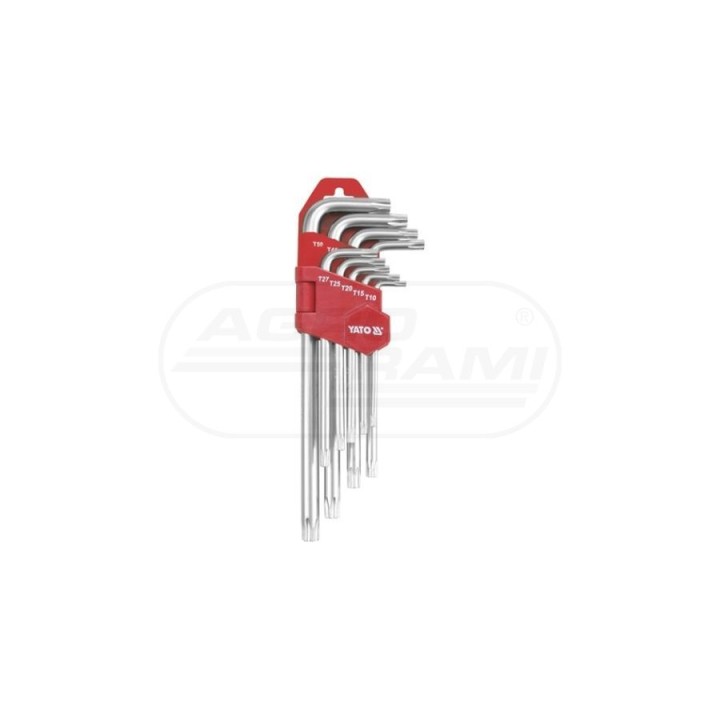 Klucze imbusowe długie TORX YATO T10-T50 9 elementów YT0512