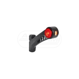 Lampa zespolona obrysowa przednio-tylna i pozycyjna boczna prawa, 12V-24V + przewody 22cm LgY-S 0,75mm2, diody 575BCP, W77.1RF W