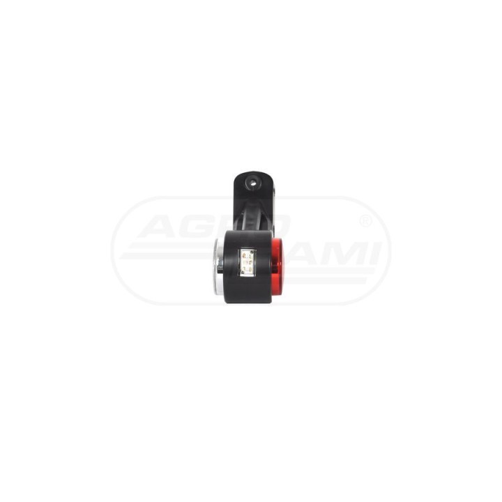 Lampa zespolona obrysowa przednio-tylna i pozycyjna boczna prawa, 12V-24V + przewody 22cm LgY-S 0,75mm2, diody 575BCP, W77.1RF W