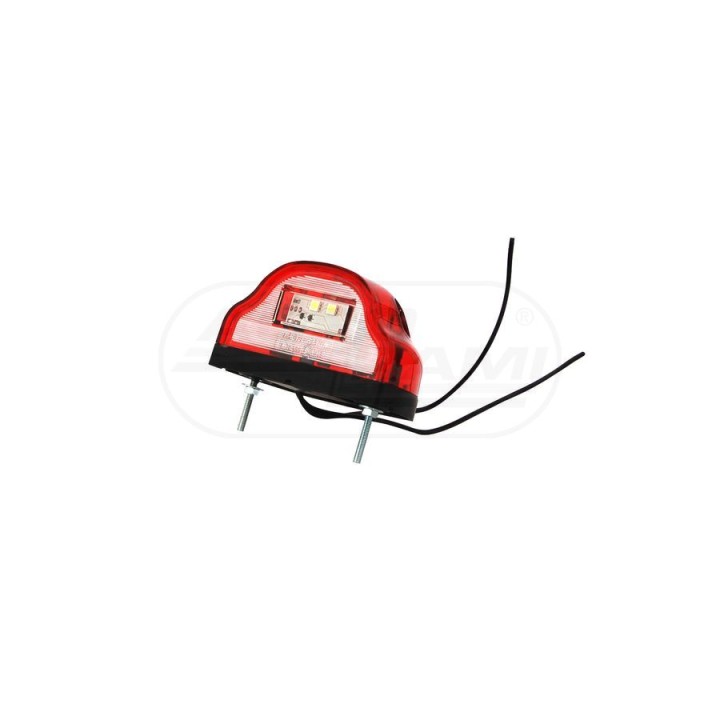 Lampa zespolona tylna, 12V-24V + przewody 17cm LgY-S 0,75mm2, diody 409, W72 WAŚ