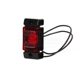 Lampa obrysowa tylna, 12V-24V + przewody 22cm LgY-S 0,75mm2, diody 280, W60 WAŚ