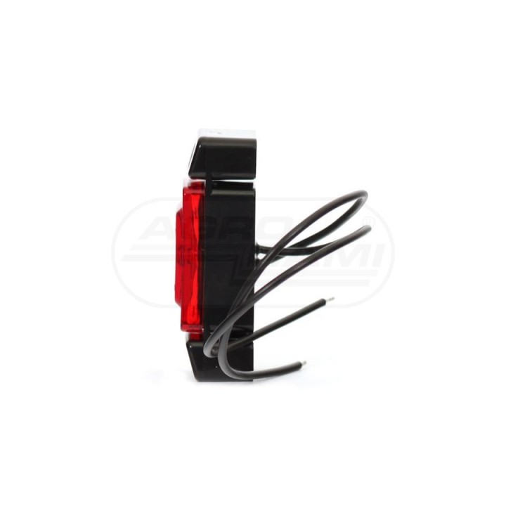 Lampa obrysowa tylna, 12V-24V + przewody 22cm LgY-S 0,75mm2, diody 280, W60 WAŚ