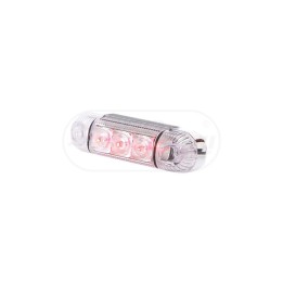 Lampa obrysowa tylna, jednofunkcyjna, 12V-24V + przewody 22cm LgY-S 0,75mm2, diody 285, W61 WAŚ