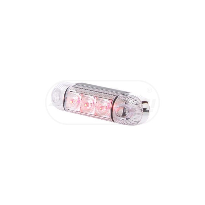 Lampa obrysowa tylna, jednofunkcyjna, 12V-24V + przewody 22cm LgY-S 0,75mm2, diody 285, W61 WAŚ