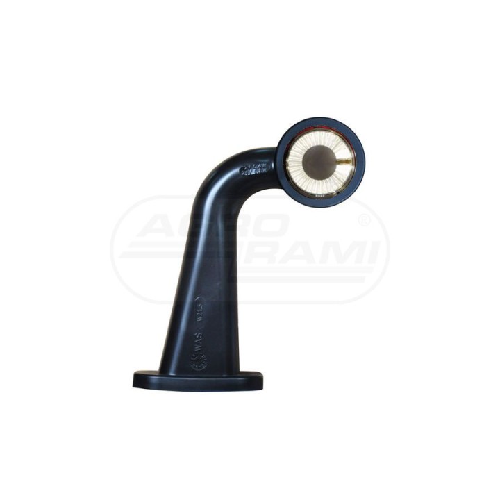 Lampa zespolona obrysowa przednio-tylna prawa, 12V-24V + przewody 18cm LgY-S 0,75mm2, diody 415BCP, W21.5S WAŚ