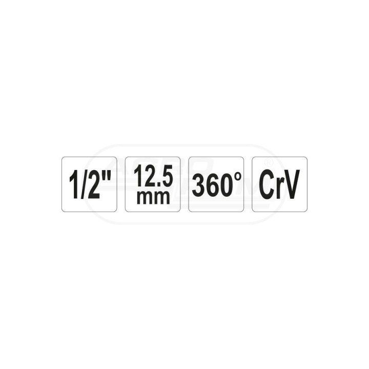 Kątomierz klucza dynamometrycznego YATO 1/2" 360° YT0593