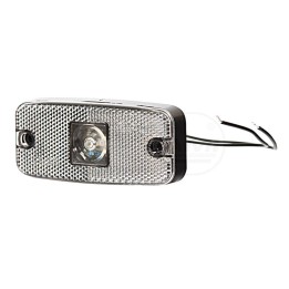 Lampa zespolona obrysowa przednia, 12V-24V + przewody 22cm LgY-S 0,75mm2, diody 225, W46 WAŚ