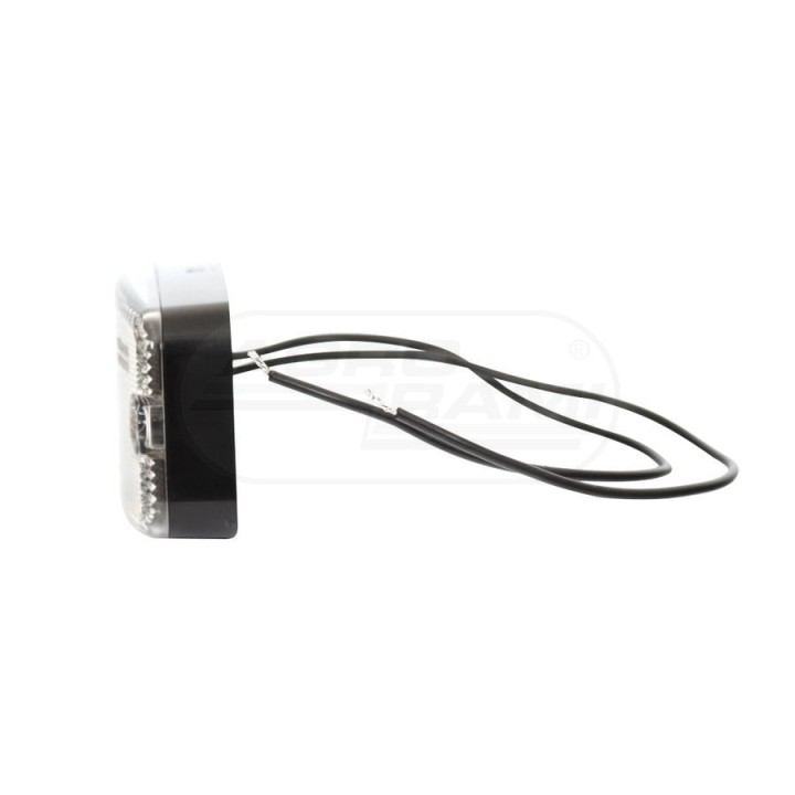 Lampa zespolona obrysowa przednia, 12V-24V + przewody 22cm LgY-S 0,75mm2, diody 225, W46 WAŚ