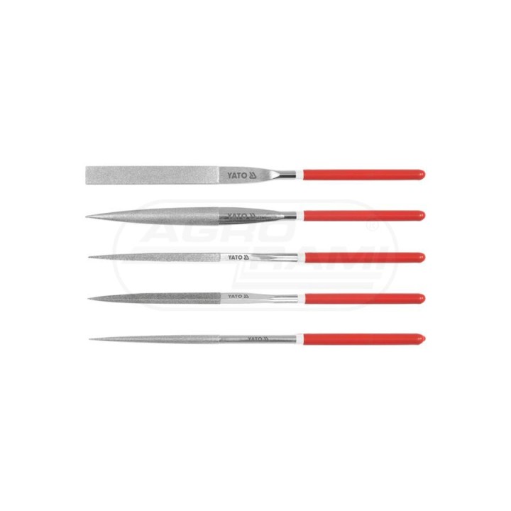 Zestaw pilników iglaków diamentowych YATO 180x70 mm 5 elementowy YT6156