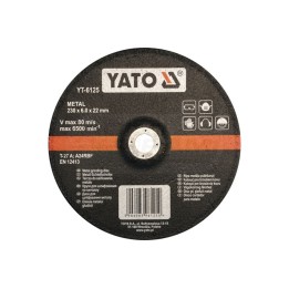 Tarcza do szlifowania metalu YATO 230x6,0x22 mm 5 sztuk YT6125