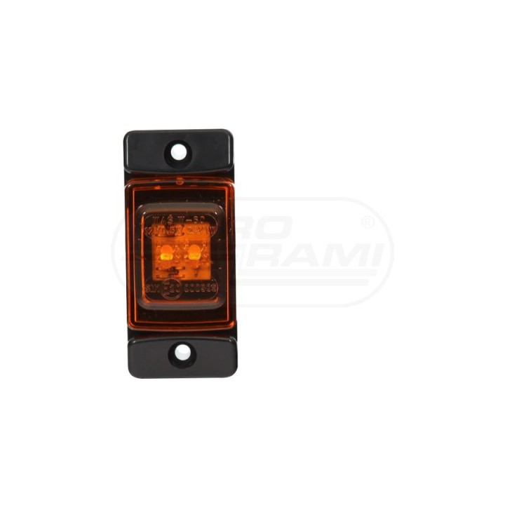 Lampa pozycyjna boczna, jednofunkcyjna, 12V-24V + przewody 22cm LgY-S 0,75mm2, diody 278, W60 WAŚ