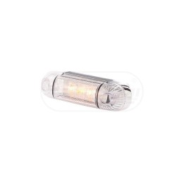 Lampa obrysowa boczna, jednofunkcyjna, 12V-24V + przewody 22cm LgY-S 0,75mm2, diody 281, W61 WAŚ
