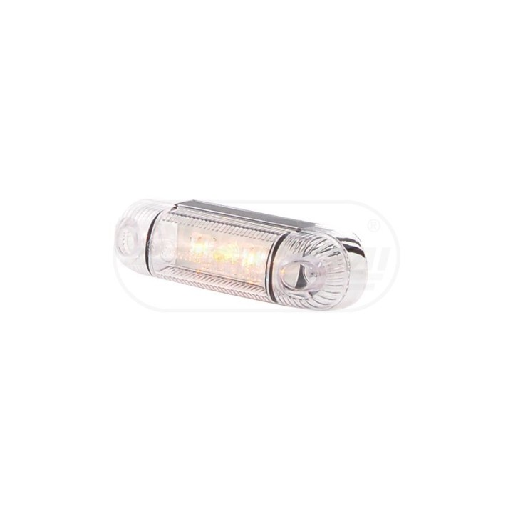 Lampa obrysowa boczna, jednofunkcyjna, 12V-24V + przewody 22cm LgY-S 0,75mm2, diody 281, W61 WAŚ