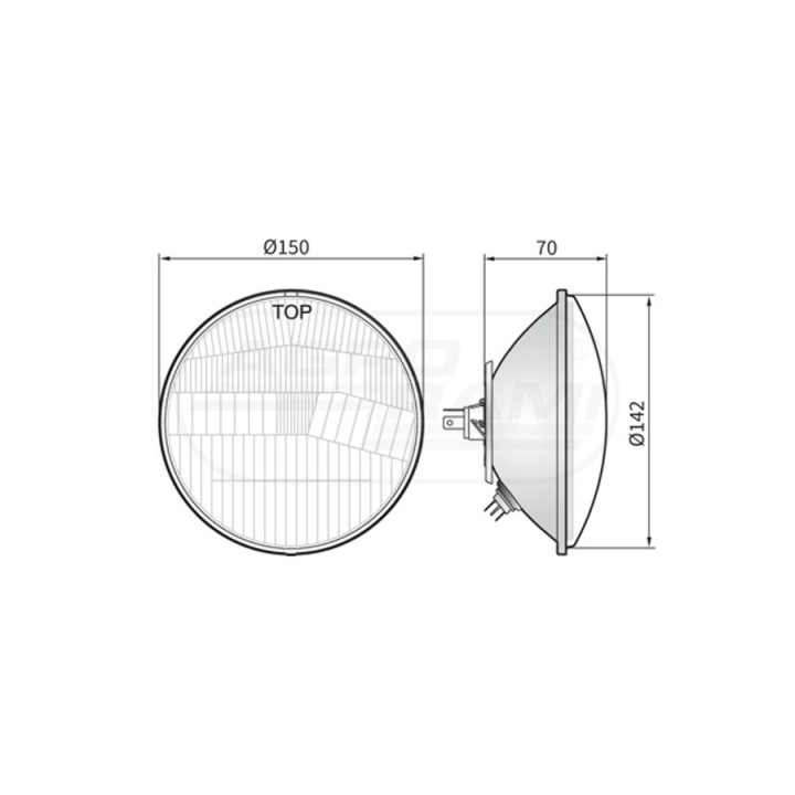 Element optyczny H4 RE.16309 WESEM