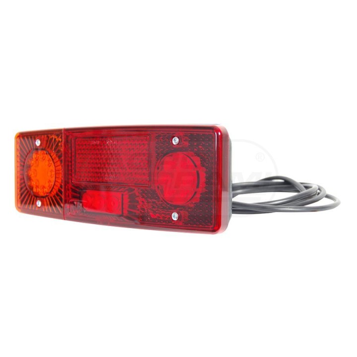 Lampa zespolona tylna lewa, 12V-24V + przewody 200cm YLY-S 4x0,75mm2, diody 483, WE551DL WAŚ