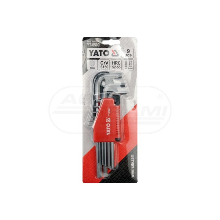 Klucze imbusowe YATO 1,5-10 mm YT0500