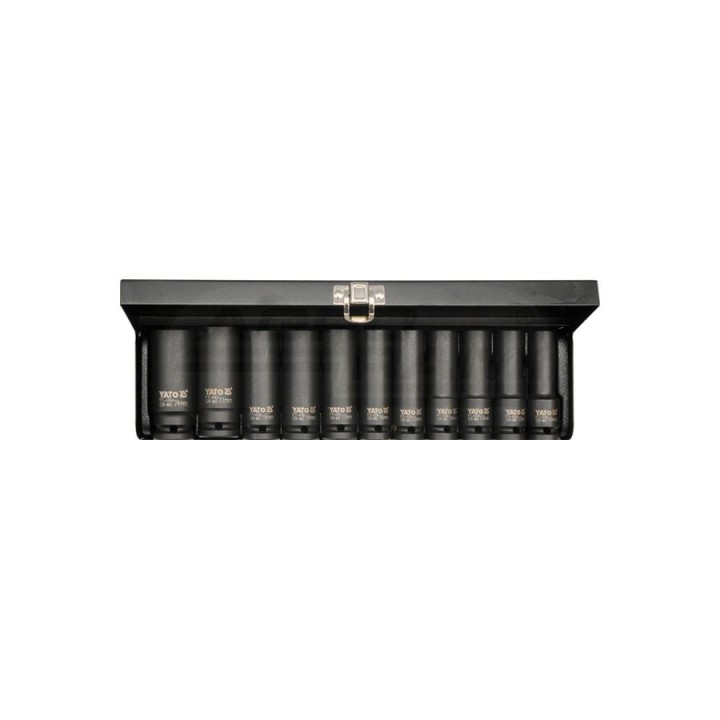 Nasadki udarowe długie YATO 1/2" 11 elementów YT1054