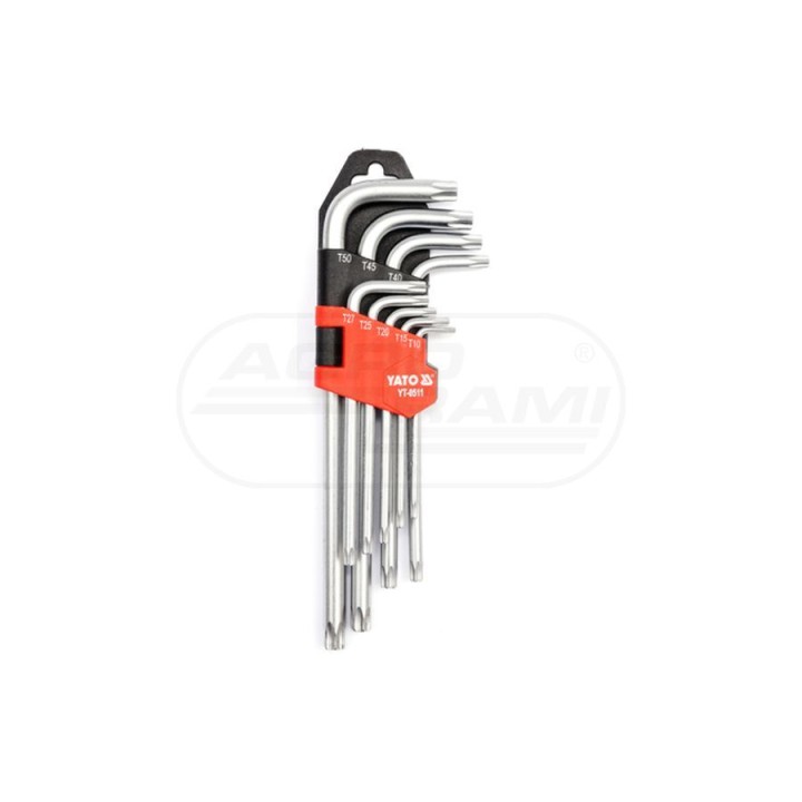 Klucze imbusowe TORX YATO T10-T50 9 elementów YT0511