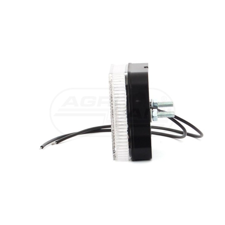 Lampa zespolona obrysowa przednia, 12V-24V + przewody 22cm LgY-S 0,75mm2, diody 303, W63 WAŚ