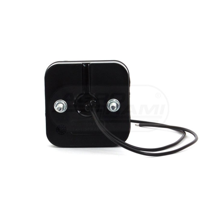Lampa zespolona obrysowa przednia, 12V-24V + przewody 22cm LgY-S 0,75mm2, diody 303, W63 WAŚ