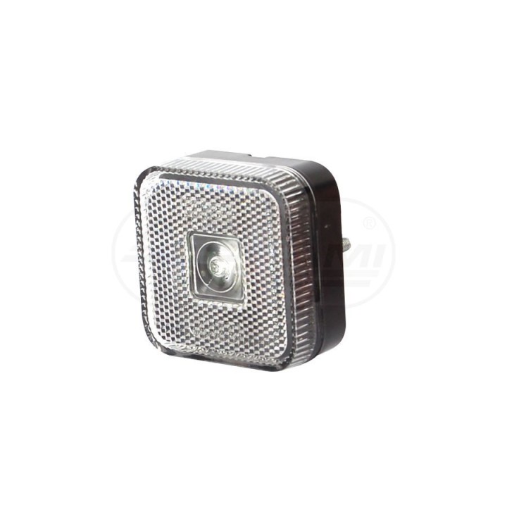 Lampa zespolona obrysowa przednia, 12V-24V + przewody 22cm LgY-S 0,75mm2, diody 303, W63 WAŚ