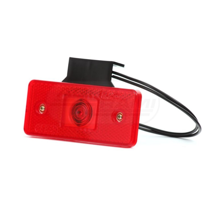 Lampa zespolona obrysowa tylna, 12V-24V + przewody 22cm LgY-S 0,75mm2, diody 103Z, W17D WAŚ