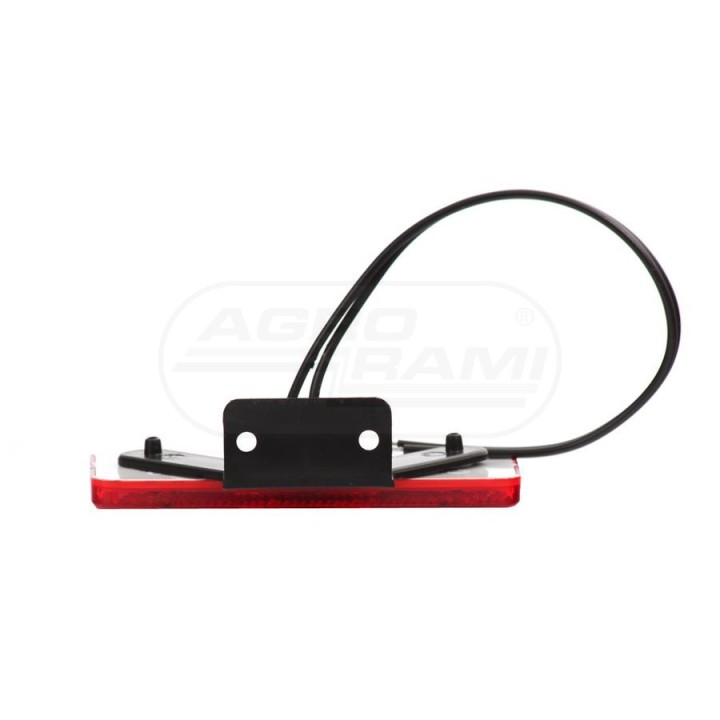 Lampa zespolona obrysowa tylna, 12V-24V + przewody 22cm LgY-S 0,75mm2, diody 103Z, W17D WAŚ