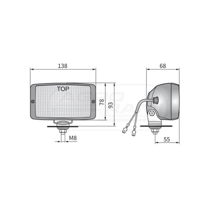 Lampa do jazdy dziennej LA2.14758 WESEM