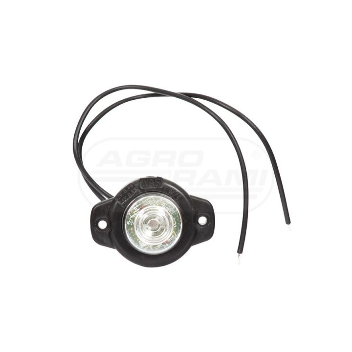 Lampa pozycyjna boczna, jednofunkcyjna, 12V-24V + przewody 22cm LgY-S 0,75mm2, diody 149, W24 WAŚ