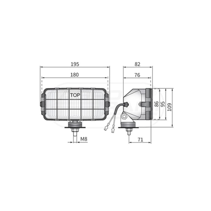 Reflektor halogenowy 2HP10245 WESEM