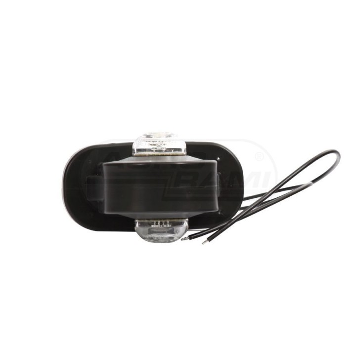 Lampa zespolona obrysowa przednio-tylna lewa, 12V-24V + przewody 33cm LgY-S 0,75mm2, diody 137L, W21.4 WAŚ