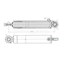 Cylinder hydrauliczny /1 WYJŚCIE/ 70118045/PL Skrawmet